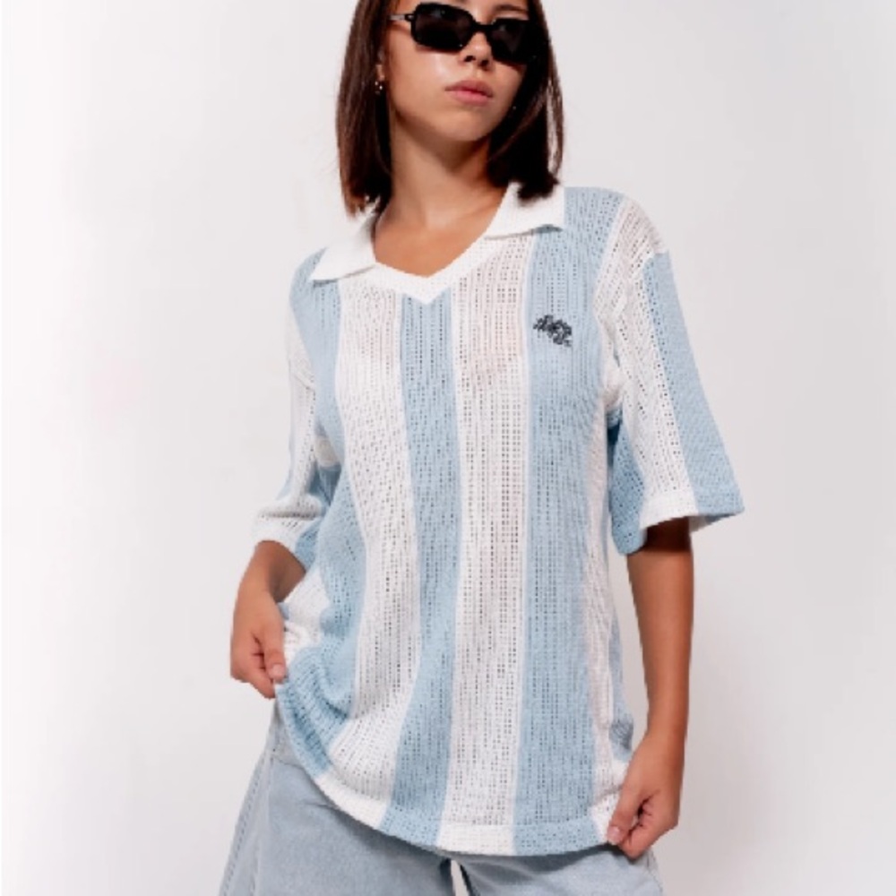 FORTYTWO Argentina Stripe Knit Jersey